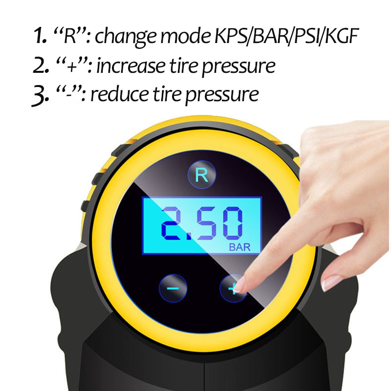 Air Compressor Handheld Digital LED Smart Car